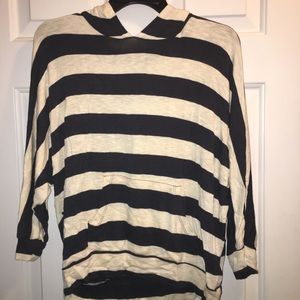 Striped Forever 21 Hooded Sweater